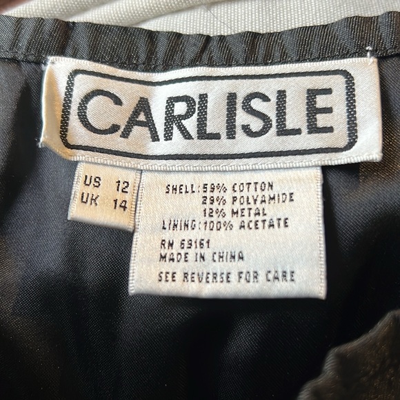 CARLISLE Black pleated aline skirt - Picture 4 of 4